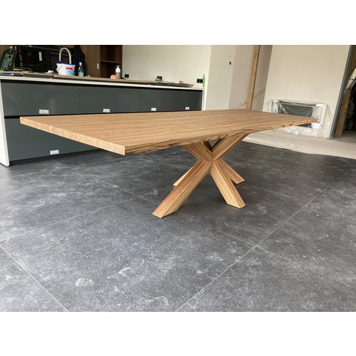 Zebrano eettafel Miko | Rechthoek | Mat