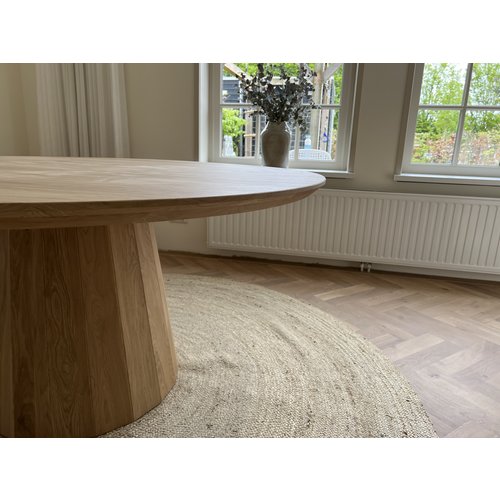 Eettafel Bruno | Rond | Licht eiken