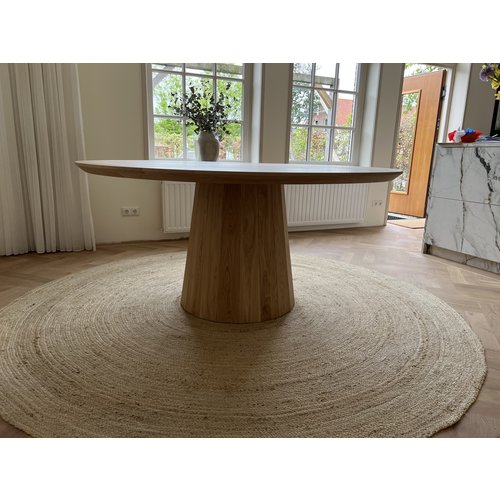 Eettafel Bruno | Rond | Licht eiken