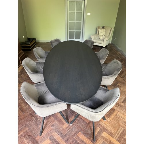 Eettafel Feyia | Ovaal | Donker eiken