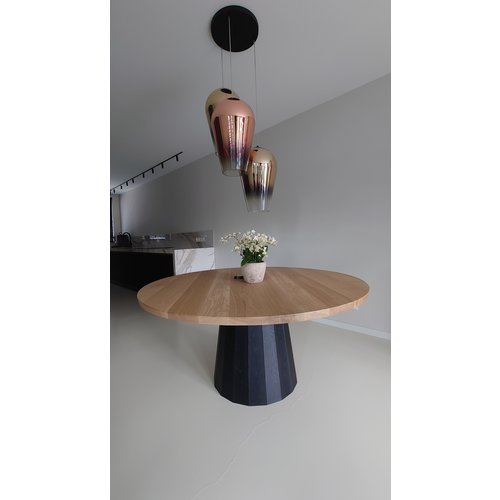 Eettafel Bruno | Rond | Licht eiken