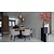 Ronde houten tafel met zwarte houten poot