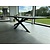 Deens ovale visgraat tafel zwart