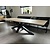 Eiken eettafel met spinpoot