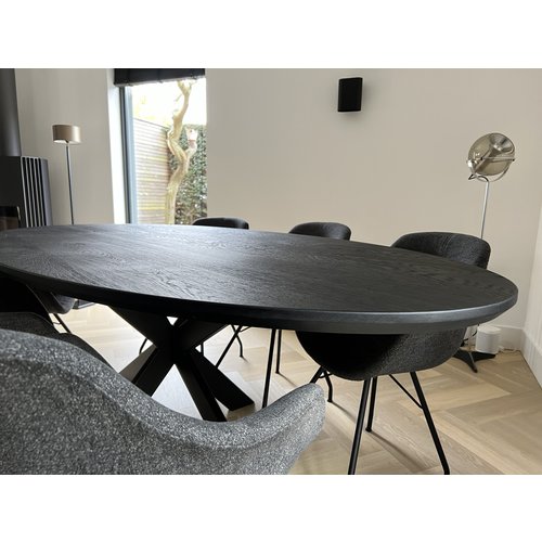 Eettafel Tanon | Ovaal | Zwart