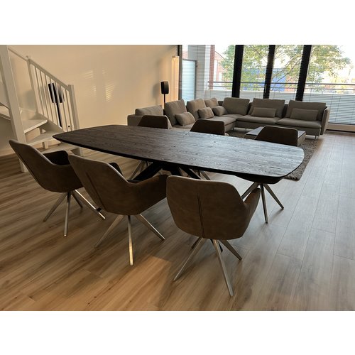 Eettafel Merin | Deens ovaal | Donker eiken