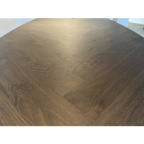 Visgraat Vergadertafel Nexor | Deens ovaal | Donker eiken