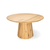 Ronde eiken tafel met eiken tafelpoot