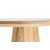 Ronde eiken tafel met eiken tafelpoot