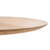 Ronde eiken tafel met eiken tafelpoot