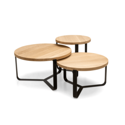 Salontafel Unica | Rond | Licht eiken