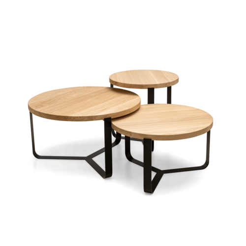 Salontafel Unica | Rond | Licht eiken