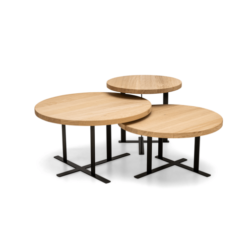 Salontafel Zorin | Rond | Licht eiken