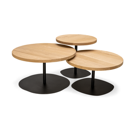 Salontafel Ronan | Rond | Licht eiken