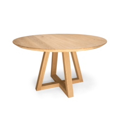 Talin | Natuurlijke ronde eiken tafel