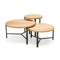 ronde salontafel 3 delig