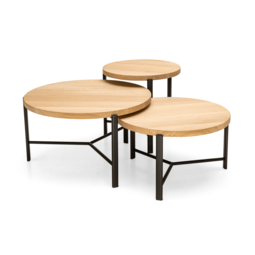 Salontafel Ysola | Rond | Licht eiken Salontafel Ysola | Rond | Licht eiken