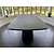 Zwarte deens ovale tafel