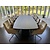 Zwarte deens ovale tafel