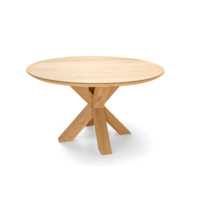 Kareo | Natuurlijke tafel met spinpoot