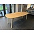 Deens ovaal tafel met eiken tapse poten