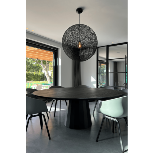 Bruno | Zwarte ronde eettafel