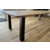 Bruine eettafel met stalen N-Poten