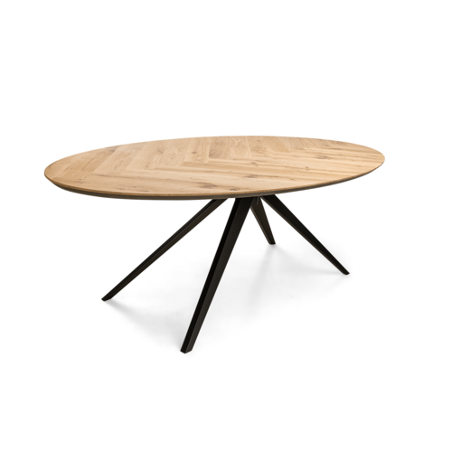 Bramon | Natuurlijke visgraat tafel