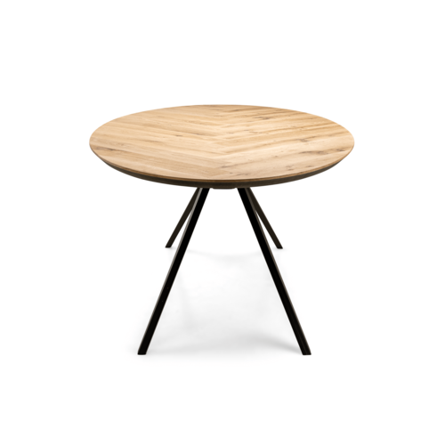 Visgraat eettafel Bramon | Ovaal | Licht eiken