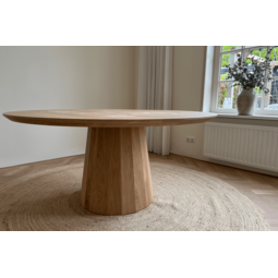 Bruno | Ronde eettafel licht eiken