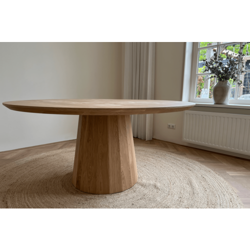 Bruno | Ronde eettafel licht eiken