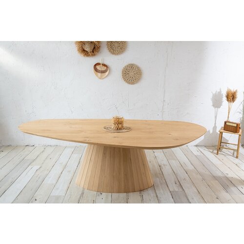 Eettafel Orlena | Kiezel | Licht eiken