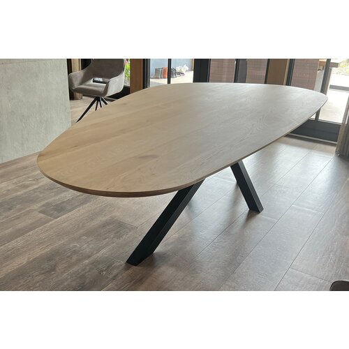 Eettafel Mylo | Kiezel | Licht eiken