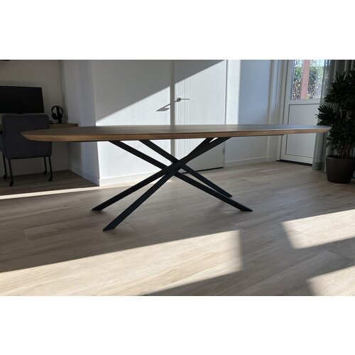 Eettafel Lavira | Kiezel | Donker eiken