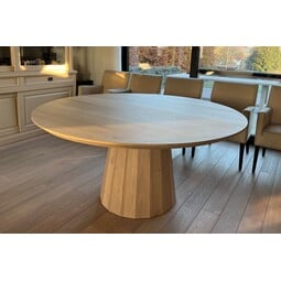 Bruno | Naturel eiken ronde eettafel