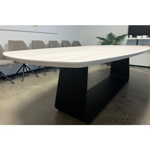 Vergadertafel Luno | Deens ovaal | Wit