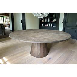 Eettafel Bruno | Rond | Donker eiken