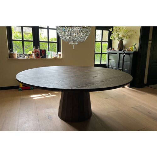 Eettafel Bruno | Rond | Donker eiken