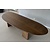 Kiezelvormige tafel met asymmetrische poten