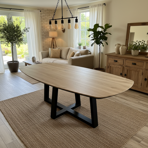 Eettafel Orvan | Deens ovaal | Licht eiken