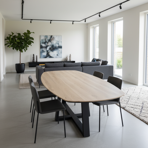 Eettafel Orvan | Deens ovaal | Licht eiken