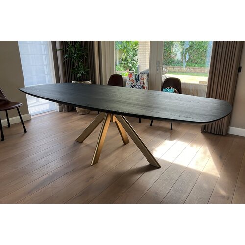 Eettafel Aureon | Deens ovaal | Donker eiken