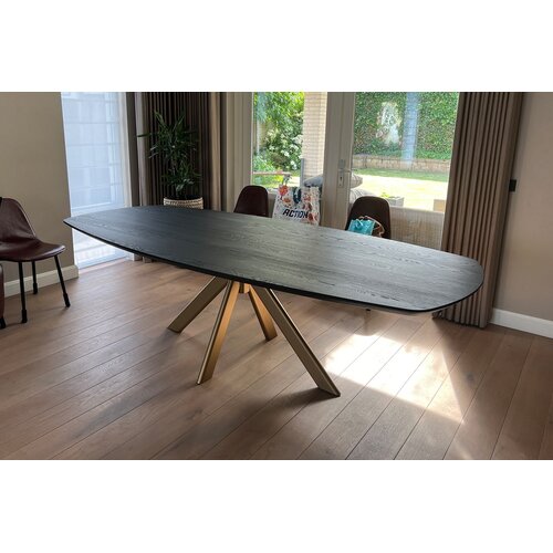 Eettafel Aureon | Deens ovaal | Donker eiken