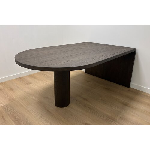 Vergadertafel Marwen | Plat ovaal | Donker eiken