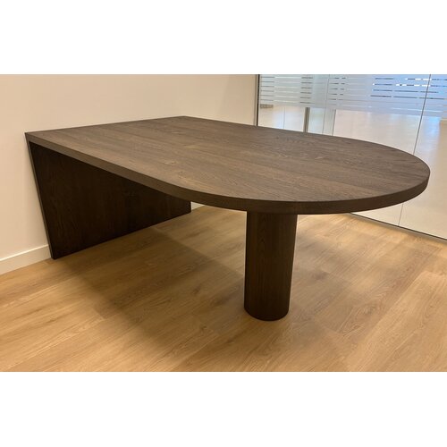 Vergadertafel Marwen | Plat ovaal | Donker eiken