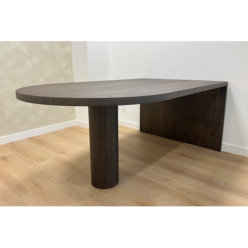 Vergadertafel Marwen | Plat ovaal | Donker eiken