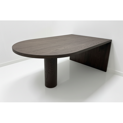 Vergadertafel Marwen | Plat ovaal | Donker eiken