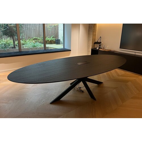 Vergadertafel Orion | Ovaal | Zwart