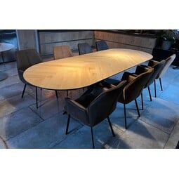 Eettafel Arvea | Plat ovaal | Licht eiken