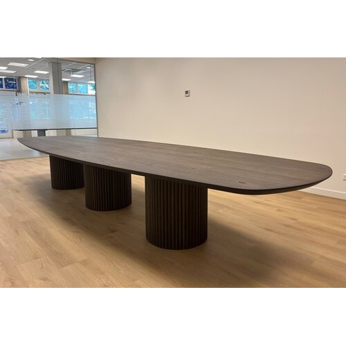 Vergadertafel Sylon | Deens ovaal | Deer brown